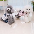 thumbnail image 3 of CSChome Combinaison pour Chien Combinaison pour Chien Col Rond Volants Ourlet Imprimé Floral Nœud Combinaison pour Animaux, 3 of 7