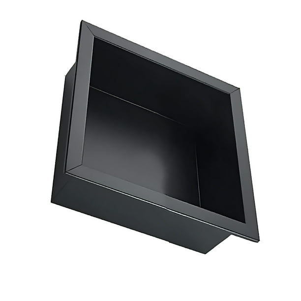 Inteprter Nicho de ducha empotrado de acero inoxidable de estilo moderno negro para almacenamiento de baño elegante y versátil Juegos de accesorios de baño