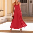 thumbnail image 4 of Summer Dresses for Women 2024 Plus Size Fashion A Pleated Dress For Beach Vacation Long Dress Womens plus $15 & under, 4 of 9