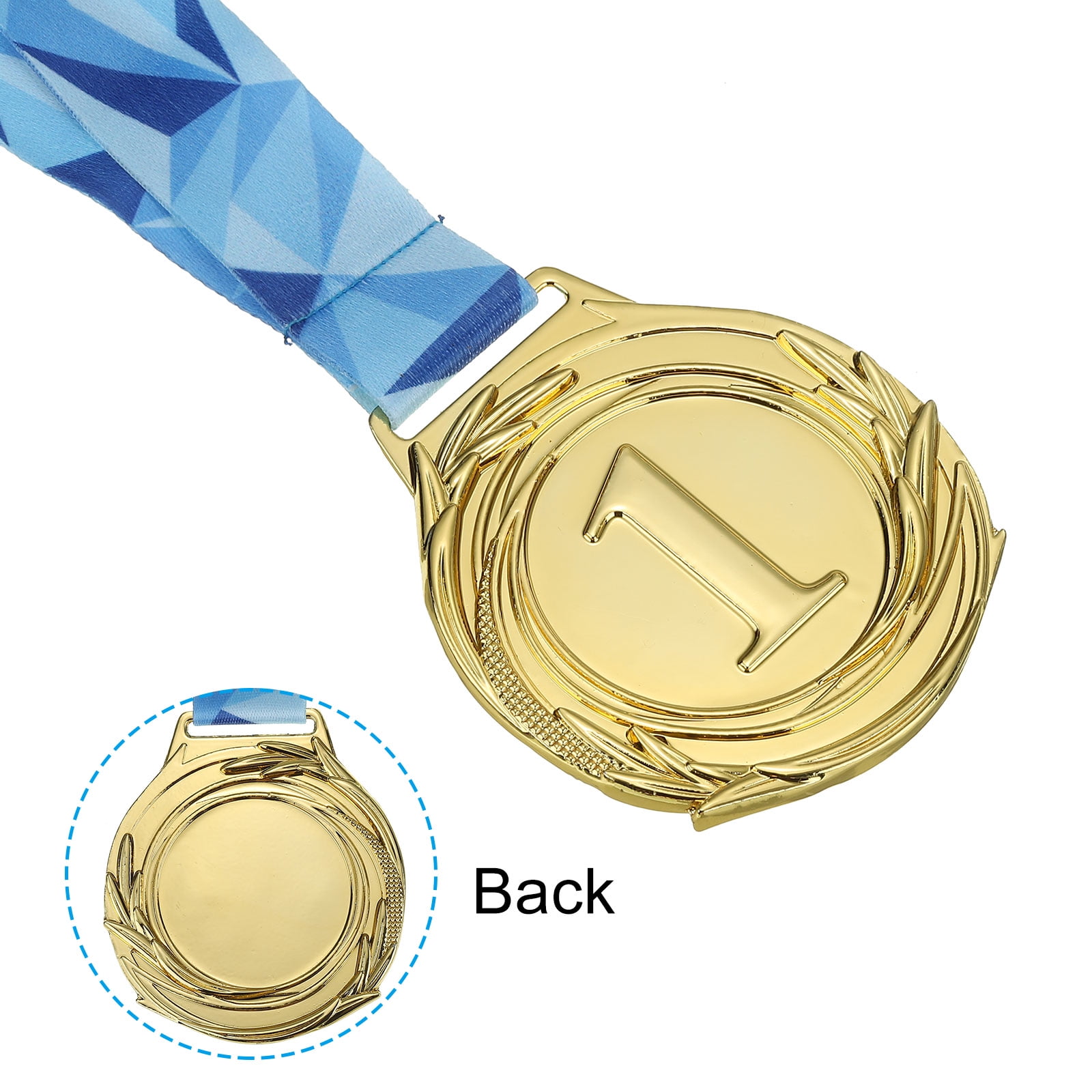 2.56" Gold Silver Bronze Winner Award Medals  Style Medals 1st 2nd 3rd Prizes with Ribbon 6 Pack