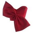 thumbnail image 3 of Women Fashion Solid Bow Wrap Chest Off The Shoulder Top For Tube Tops In Cute Everyday Wear, 3 of 5