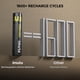 thumbnail image 3 of Pilas Recargables AAA imuto 1300mWh 1.5V Paquete de 4, 3 of 6