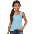 thumbnail image 6 of Gamivast Summer Tops for Girls Square Neck Button Shoulder Regular Fit Blouse Eyelet Lace Hollow out Cotton Sleeveless Shirts Casual Daily Holiday Beach Party Wear, 6 of 9