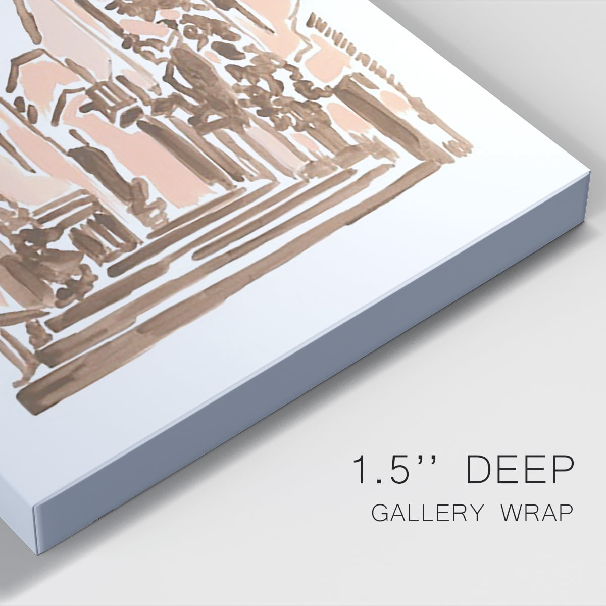 Blush Architecture Study I Premium Gallery Wrapped Canvas - Ready to Hang