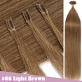 thumbnail image 3 of Benehair Russian Keratin Nail-U-Tip Hair Pre Bonded Remy Human Hair Extensions 1g US Fusion 16"-24", 3 of 11