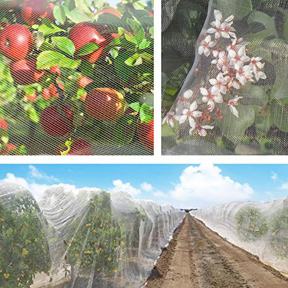 Strong Camel Multi Sizes Garden Mosquito Netting Bug Insect Net Hunting Barrier Blind Garden (6.5'X15')