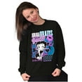 thumbnail image 3 of Kanji Betty Boop Beauty and Brains Women Plus Size Sweatshirt Brisco Brands 3X, 3 of 5