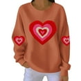 thumbnail image 2 of Vetsdori Womens Valentine Sweatshirts Pullover Spring Shirts Crew Neck Gifts for Girlfriend Valentine's Days Holiday Sweatshirts for Women, 2 of 4