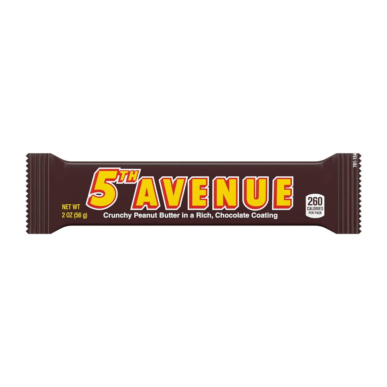 5TH AVENUE Chocolatey Coated Crunchy Peanut Butter Candy Bars, 2 oz (18 Count)