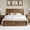 Brown, variant on BSHTI Queen Bed Frame with Country Farmhouse Wooden Headboard, Brown