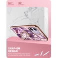 thumbnail image 4 of i-Blason Cosmo Snap Designed for iPhone 12 Mini Case 5.4 Inch (2020 Release), Slim with Built-in 360° Rotatable Ring Holder Kickstand Supports Car Mount (Purple), 4 of 7
