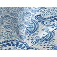thumbnail image 4 of Ambesonne Paisley Quilted Bedspread Set 3 Pcs, Ikat Style Watercolor, Queen Size, White and Blue, 4 of 5