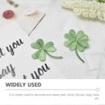 thumbnail image 3 of 8 Pcs Ornament Crafts St Patrick Day Patches Scrapbook Rose Stickers Iron Appliques Sewing Patches, 3 of 3