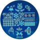 thumbnail image 4 of Round Metal Nail Art Stamp Plate, Cartoon and Geometric Patterns for Nail Printing, 4 of 5