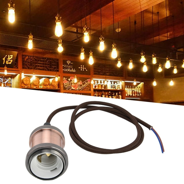 Soporte de Lámpara E27 Con Titular de Luz de Luz Colgante de Cable Para El Dormitorio