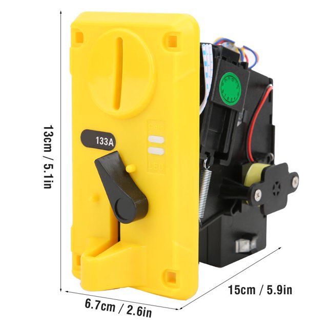 Sélecteur de Pièces Comparatif Boîte Acceptateur CPU avec Lumière LED Couvercle Rabattable pour Machine de Jeu