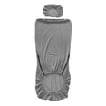 thumbnail image 2 of Funda para silla de oficina con reposacabezas y cremalleras duraderas, resistente al agua. Gris-plata, 2 of 5