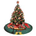 thumbnail image 4 of Falda para árbol de Navidad Coraline, suave y divertida, collar para árbol de Navidad, decoración navideña de estilo rústico, 48", 4 of 4