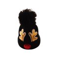 thumbnail image 2 of Gupgi Kids Woolen Hat, Unisex Sequins Antler Patterns Knitted Hat Beanie, 2 of 4