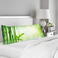thumbnail image 2 of ABPHOTO Green Bamboo Body Pillow Covers Pillowcase 20x60 inch Lush Foliage Reflection in the Water Body Pillow Case Protector, 2 of 2
