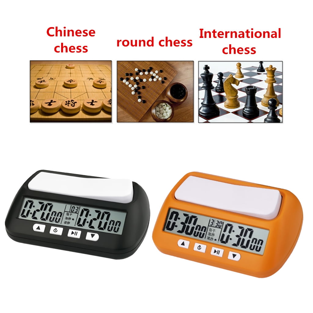  Digital Chess Clock - Customizable Chess Timer for  Professional, Tournament Play - Incremental Time Control Fischer Clock -  Also Great for Scrabble, Shogi, Go, and Other Competitive Board Games :  Toys & Games