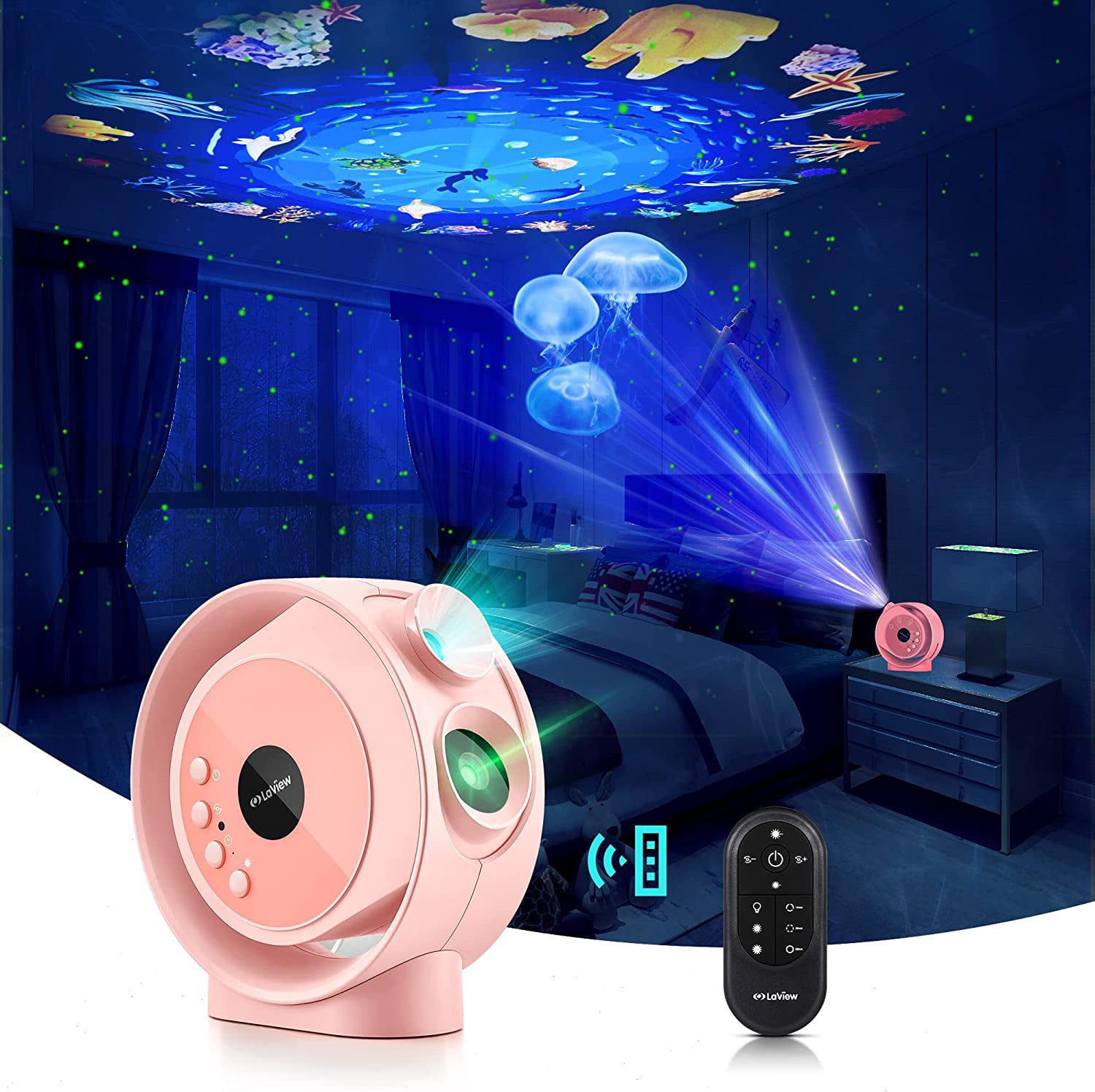 LaView Star Projector for Bedroom, Infrared Remote Controller, Night