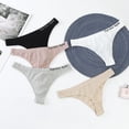 thumbnail image 3 of TrowBridge-bragas deportivas transpirables con letras para mujer, ropa interior cómoda, lencería Sexy, Tanga, 3 of 4