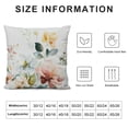 thumbnail image 5 of Orinice Floral Spring Velvet Pillow Covers Vintage Wild Flowers Decor Throw Pillows Outdoor Farmhouse Wildflower Plant Decorative Cushion for Couch Bed Sofa 22x22in, 5 of 5