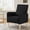 Black, variant on Gewnee 26.5 Inch Small Space Chair,Modern Accent Chair,Sturdy Solid Wood Frame with High-Density Foam Seat,Easy Assembly (Includes Pillow & Non-Slip Pads) for Living Room,Bedroom,Dark Grey