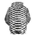 thumbnail image 3 of Snakeskin Black And White 3D Print Hoodie Men Women Autumn Thin Pullover Sweatshirt Vintage Streetwear Tops, 3 of 6