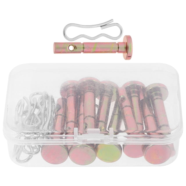 PAMINGONO 10Sets High Load Capacity Snow Blower Shear Pin Kit Golden Metal for Easy Replacement