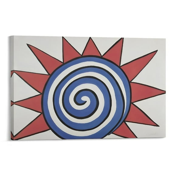 Famous Artist Alexander Calder Spiral Sun, Nd Art Poster Canvas Poster Wall Art Picture Prints Hanging Photo Gift Decor Home Posters Artworks 12x18inch(30x45cm)