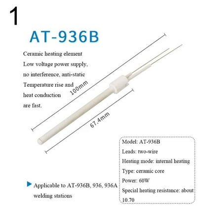

for 936 937 Solder Iron Station 203H205H150W Welding Equipment 4-wire Adapter Soldering Iron Heating Element Ceramic Heater Core 1