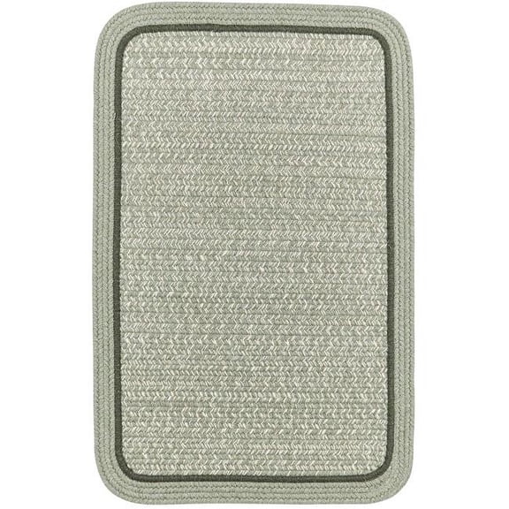 Rhody Rug CC68R036X060S 3 x 5 ft. Casual Comfort Mistletoe Banded Braided Rug, Rectangle