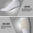 thumbnail image 3 of Yacht & Smith Mens & Womens Wholesale Bulk Cotton Tube Socks, Referee Style (36 Pairs White, Mens 10-13 (Shoe Size 7-12)), 3 of 6