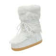 thumbnail image 2 of Botas de nieve de invierno Botas largas antideslizantes Forro cálido Suelas gruesas Trabajo al aire libre Mujeres Estilo A 37-38 Zulema botas de nieve, 2 of 8