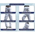 thumbnail image 3 of Juicy Trendz Women’s Utility Cargo Pants – Military Army Style Hiking Work Trousers with Multiple Pockets 2803-White L, 3 of 5