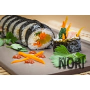 100 Full Size Sheets Resealable Bag Yaki Sushi Nori Roasted Seaweed Rolls N Wraps Laver 200 Gram - 7.05 Ounce