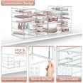 thumbnail image 5 of Sorbus Acrylic Cosmetic Makeup Organizer 18 Drawers Clear Stackable Storage Bins For Jewelry And Office Supplies Organizer- 4Pc, 5 of 7