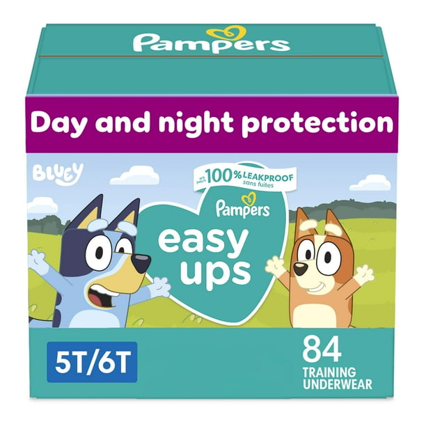 Pantalones para ir al baño Pampers Easy Ups para niños y niñas 5T-6T