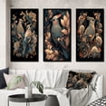 thumbnail image 1 of Designart "Faded Retro Tones Cardinal Bird II" Animals Bird Framed Wall Art Set Of 3 - Red Bird Frame Canvas Set For Living Room Decor, 1 of 6