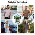 thumbnail image 6 of Lsque Bluey Pattern Golf Shirts for Men Dry Fit Print Moisture Wicking Performance Short Sleeve Polo Shirt-3X-Large, 6 of 7