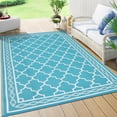 thumbnail image 4 of Gaderth Outdoor Rug,Waterproof Reversible Rug Patio Rug Modern Camping RV Plastic Straw Rug Geometric Area Rug for Backyard, Deck, Picnic, Porch, Beach, 4 of 10
