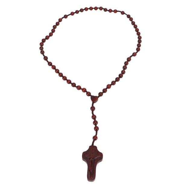 Collier de Chapelet, Collier de Rosaire Fin Vif Catholique Chapelet Perles Collier Précision Machinée
