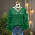 thumbnail image 5 of Women's Loose Fit Long Sleeve Round Neck Sweatshirt Blouse Solid Color Casual Daily Wear Loungewear Travel Outfits Fashion Essential Gift for Women | CSEONE,Green L, 5 of 9