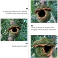 thumbnail image 2 of Eease Outdoor Woven Hanging Bird House Natural Fiber Shelter Garden Hummingbird Toys, 2 of 5