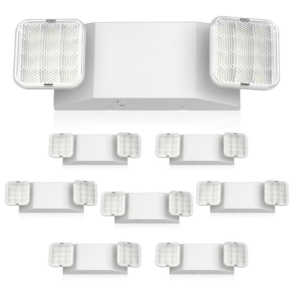 Luz LED de emergencia FREELICHT, paquete de 8 unidades, batería de respaldo UL924
