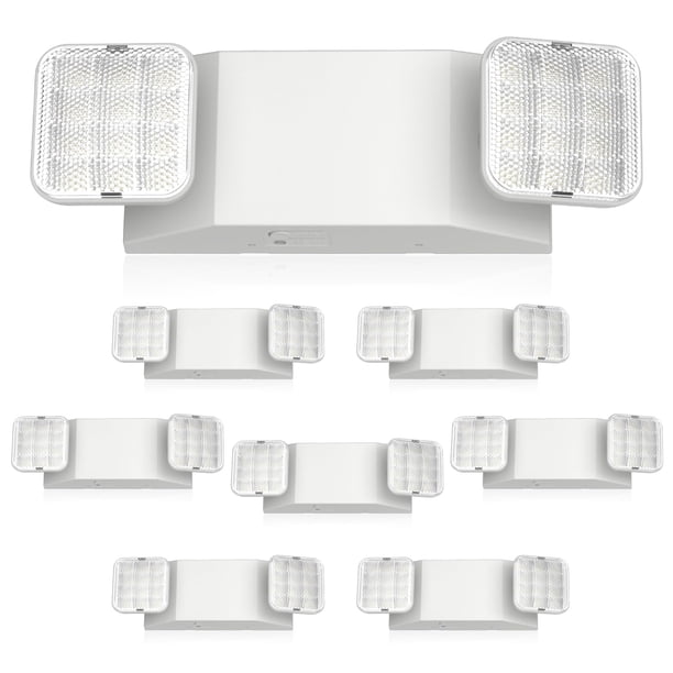 Luz LED de emergencia FREELICHT, paquete de 8 unidades, batería de respaldo UL924