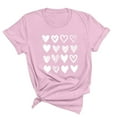 thumbnail image 2 of YUNAFFT St. Patrick's day Womens Fashion heart-shaped/Portrait doll Print Tops Short Sleeve Out Blouse Funny Round Neck T-Shirt Tops, 2 of 4