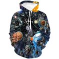 thumbnail image 5 of Sudadera con capucha con estampado 3D de arte abstracto de hongos, sudadera con capucha colorida e informal a la moda, sudadera con gráficos de talla grande para hombre, 5 of 5